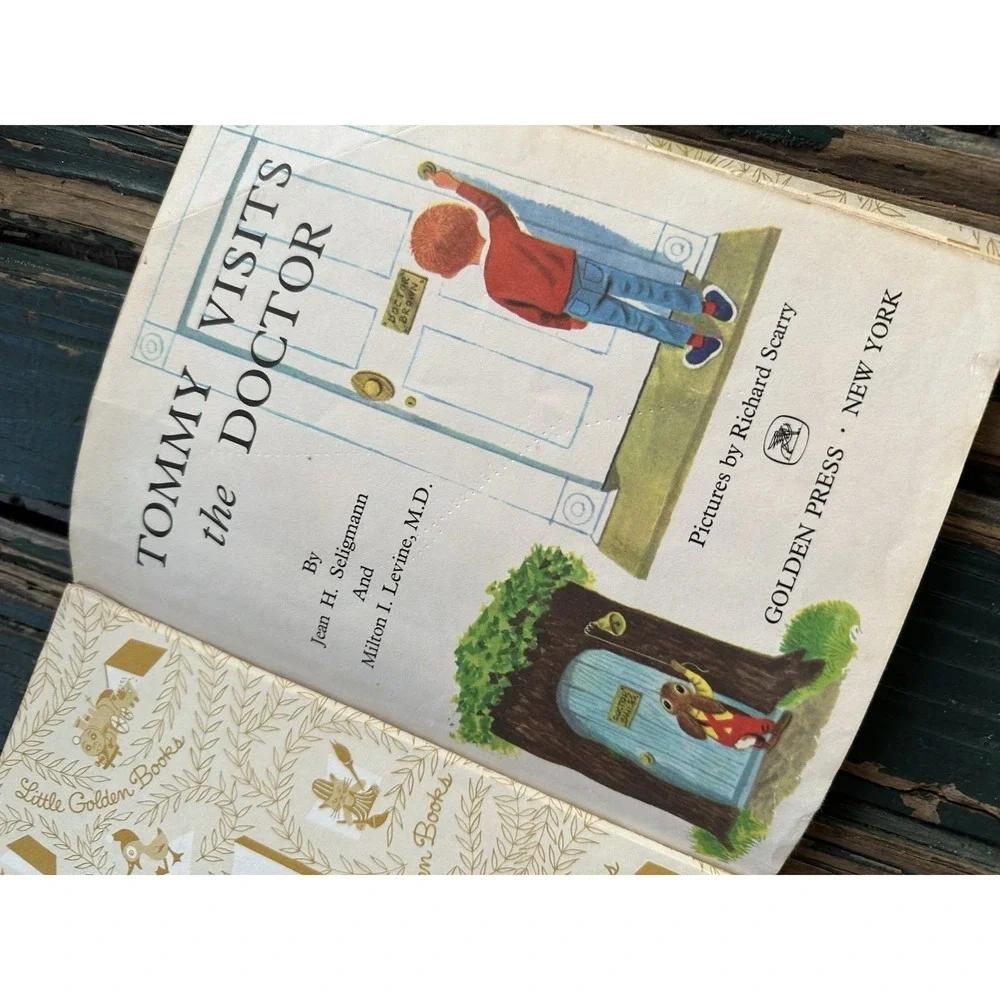 TOMMY VISITS THE‎ DOCTOR Little Golden Book #480 1969